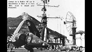 PORTE-AVION BOIS-BELLEAU A ORAN - 1954